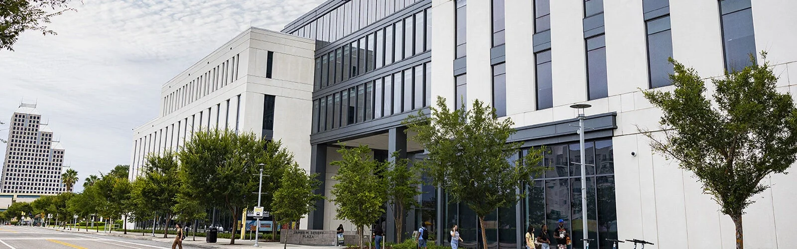 James M. Seneff Plaza exterior at UCF Downtown